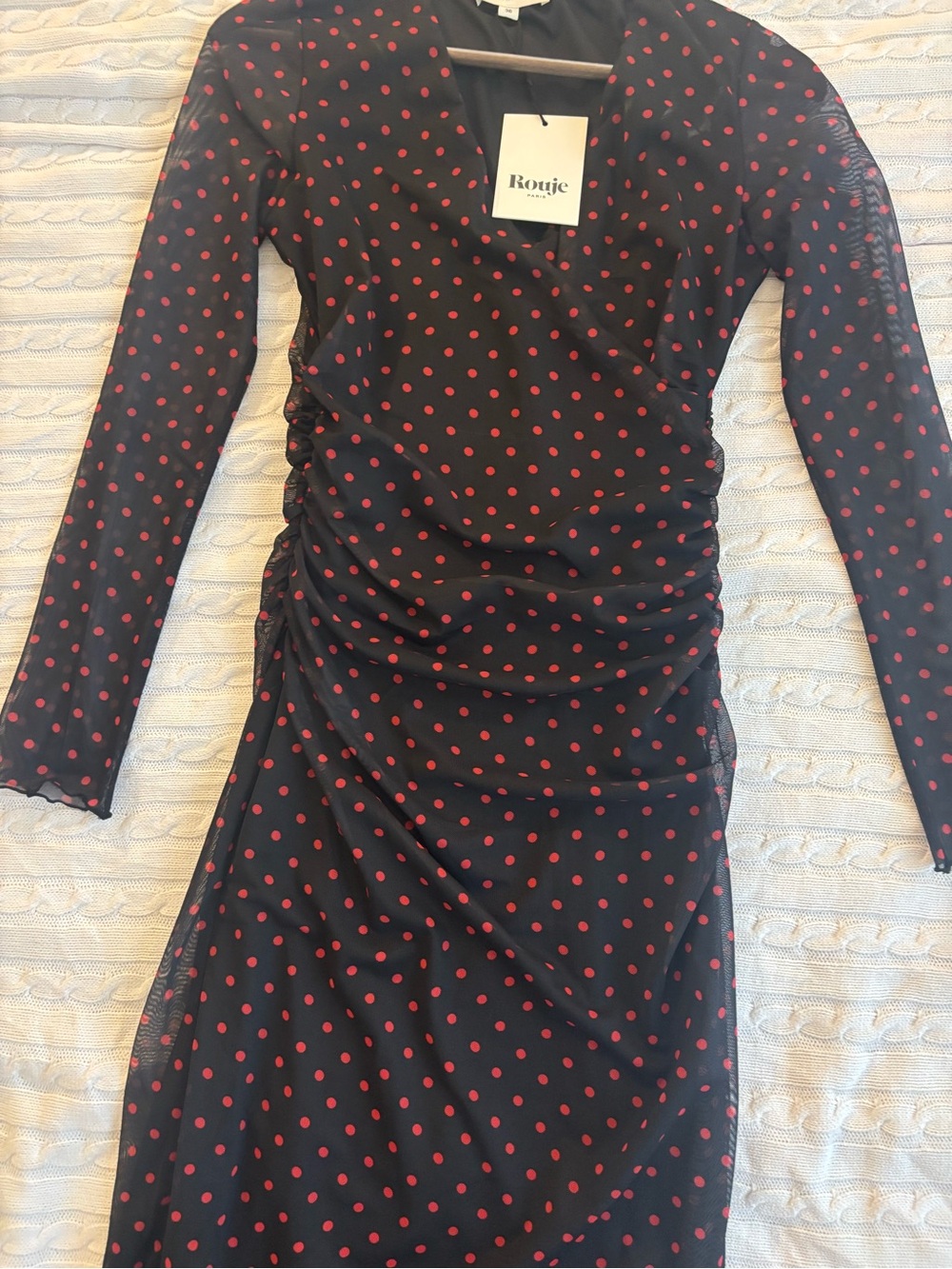 Rouje Cleria Dress red polka dot - Picture 8 of 9